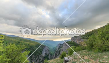 Günbatımı Kırım Grand Canyon üzerinde