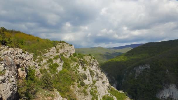 Crimea Grand Canyon at sunset — Stock Video