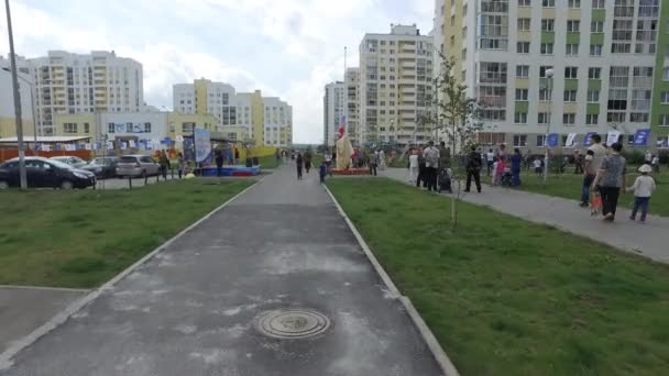 Apertura del monumento a los marineros — Vídeo de stock