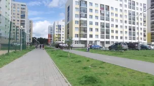 Abertura do monumento aos marinheiros — Vídeo de Stock