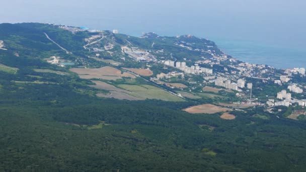 Vista del pueblo de Gaspra — Vídeos de Stock