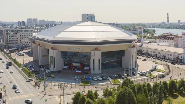 Kazan Rusland Augustus 2020 Mand Zaal Luchtfoto — Stockfoto