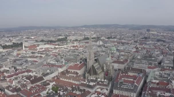 Wiedeń, Austria. Katedra św. Szczepana (Niemcy: Stephansdom). Katedra katolicka - narodowy symbol Austrii. 4K — Wideo stockowe