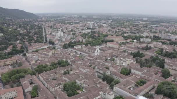 Brescia，意大利。Sant Afra，Brescia 。阿纳尔多广场4K — 图库视频影像