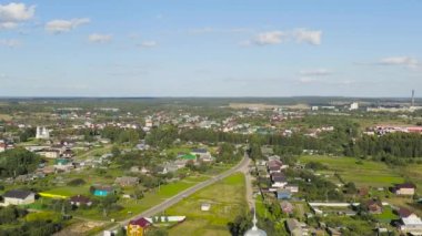 Pereslavl-Zalessky, Rusya. Nikitsky Manastırı - Rus Ortodoks Kilisesi 'nin Pereslavl Piskoposluğu Manastırı. 4K