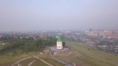 PARASKEVA PYATNITSA CHAPEL. Krasnoyarsk 'ın sembolü ve şehrin ana simgelerinden biri. 4K