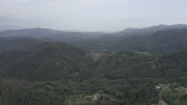 İtalya. Orman, dağlarla ve villalarla kaplıydı. Liguria Bölgesi 'ndeki Pignone bölgesi, La Spezia ili' ne bağlı. 4K
