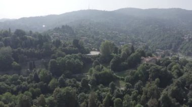 Torino, İtalya. Park 'lı Villa della Regina. 4K
