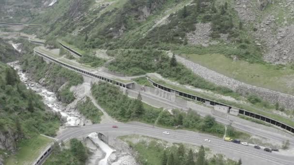 Curych, Švýcarsko. Panorama z města ze vzduchu. Pohled na Curyšské jezero. Limmat River Expiry Site. 4K — Stock video