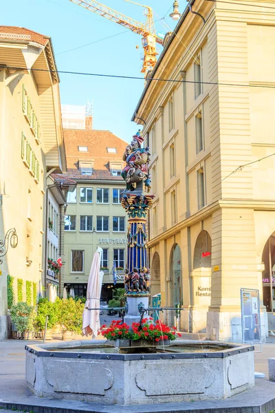 Bern Zwitserland Juli 2019 Kindlifresserbrunnen Fontein Kindereter Werd Gebouwd 1545 — Stockfoto