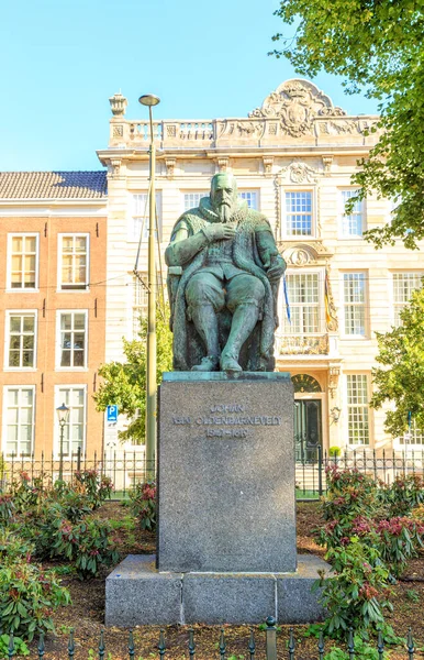 Países Bajos Haya Julio 2019 Escultura Standbeeld Johan Van Oldenbarnevelt — Foto de Stock