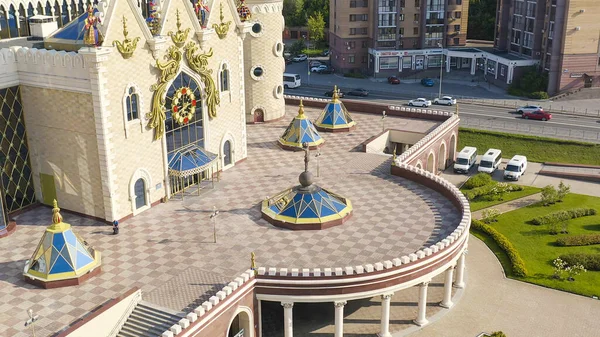 Kazan Russia August 2020 Ekiyat Puppet Theater Aerial View Aerial — Stock Photo, Image