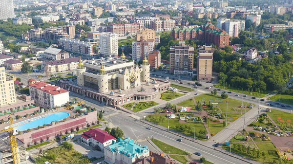 Kazan Rusland Augustus 2020 Ekiyat Puppet Theater Luchtfoto Luchtfoto — Stockfoto