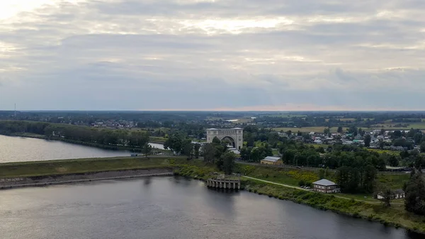 Уфа Россия Августа 2020 Года Upound Lock Процесс Прохождения Судов — стоковое фото