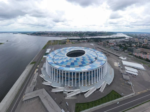 Nischni Nowgorod Russland August 2020 Nischni Nowgorod Stadion Luftaufnahme — Stockfoto