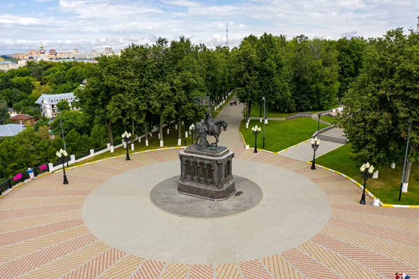 Ryssland Vladimir Augusti 2020 Monument Över Prins Vladimir Och Fyodor — Stockfoto