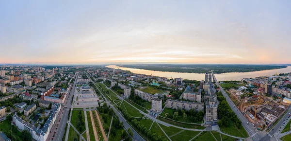 Perm Rusko Srpna 2020 Centrální Část Města Perm Pohled Řeku — Stock fotografie