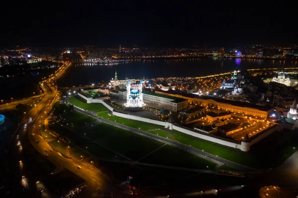 Kazan Rússia Mesquita Kul Sharif Vista Aérea Kremlin Kazan Hora — Fotografia de Stock