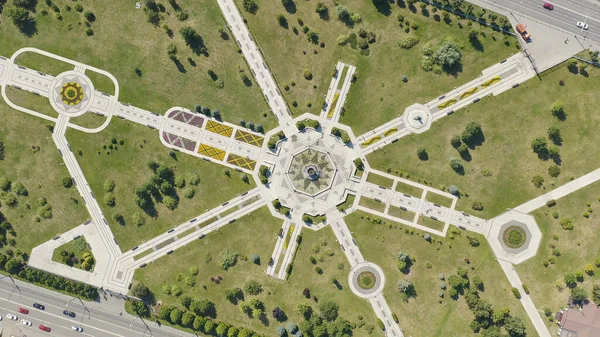 Казань Росія Kazan Millennium Park Aerial View Head Shot — стокове фото