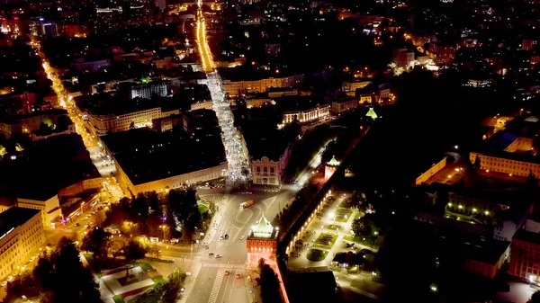 Россия Нижний Новгород Вид Воздуха Кремлевские Стены Нижнего Новгорода Минин — стоковое фото