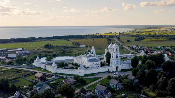 Pereslavl Zalessky 俄罗斯 Nikitsky修道院 俄罗斯东正教Pereslavl教区修道院 Aerial View — 图库照片