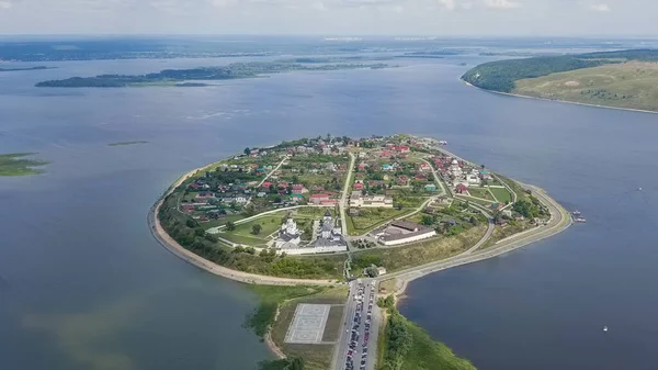 Яжськ Росія Вид Повітря Місто Язгськ Вигляд Повітря — стокове фото