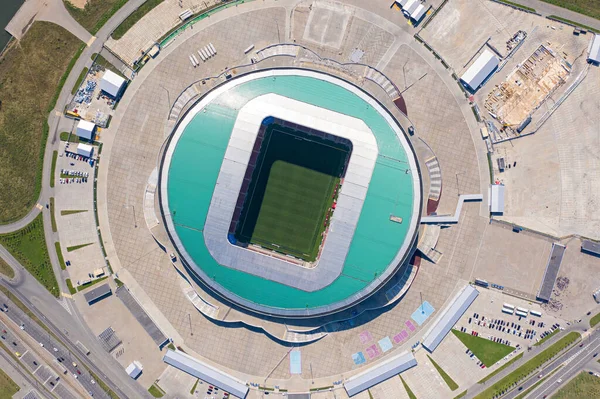 Kasan Russland August 2020 Luftaufnahme Der Bars Arena Austragungsort Der — Stockfoto