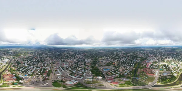 Ivanovo Oroszország Kilátás Város Központi Részére Légi Felvétel Panoráma 360 — Stock Fotó