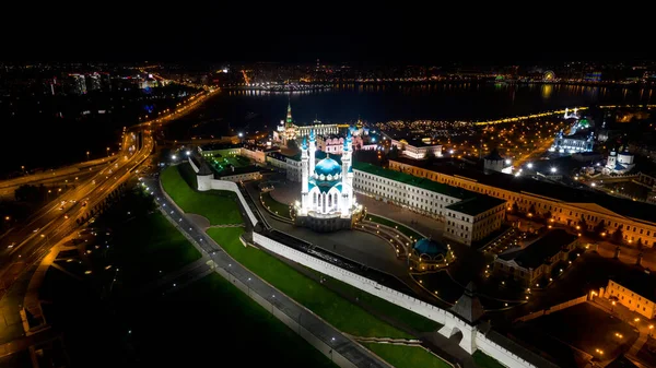 Kazan Rússia Mesquita Kul Sharif Vista Aérea Kremlin Kazan Hora — Fotografia de Stock