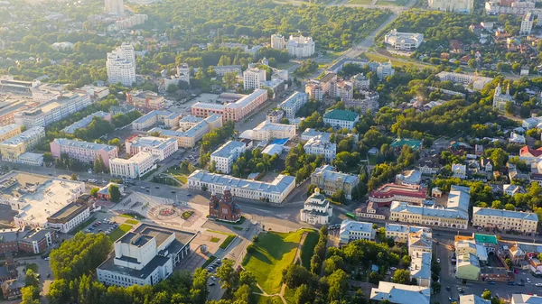 Rusko Vladimire Centrum Města Vzduchu Golden Gate Vladimir Letecký Pohled — Stock fotografie