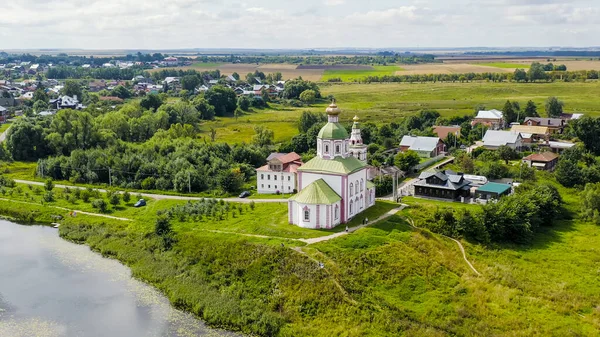 Суздаль Росія Політ Ілля Пророк Пагорбі Іванова Або Ілля Храм — стокове фото