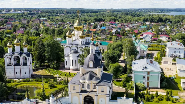 Pereslavl Zalessky Rusya Aziz Nicholas Pereslavsky Manastırı Bulutlu Hava Yaz — Stok fotoğraf