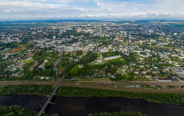Rusya, Vladimir. Şehrin Panorama 'sı. Hava görünümü