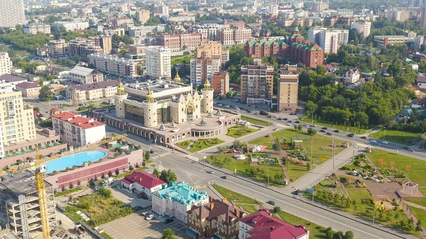 Kazan Ryssland Augusti 2020 Ekiyat Puppet Theater Flygfoto Flygfoto — Stockfoto