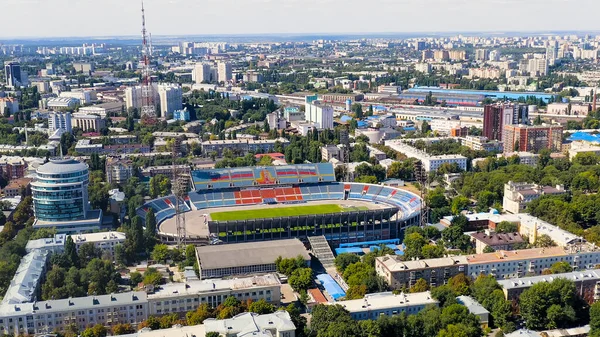 Voronej Russie Août 2020 Stade Central Des Syndicats Vue Aérienne — Photo