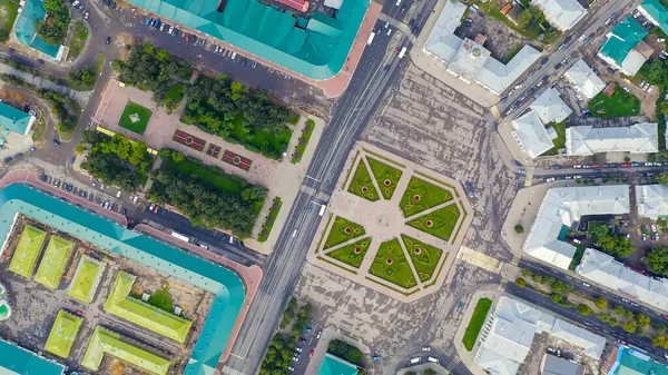 Kostroma Russia Flight Historical Center City Kostroma Susaninskaya Square Aerial — Stock Photo, Image