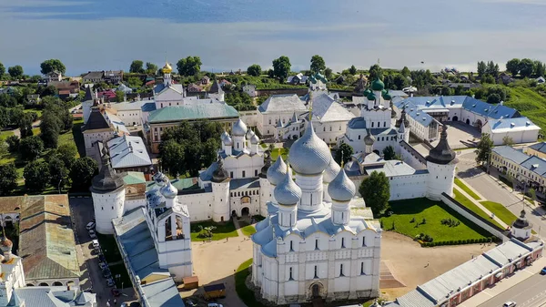 Rostov Russia Rostov Kremlin Main Attraction City Rostov Great Aerial — Stock Photo, Image