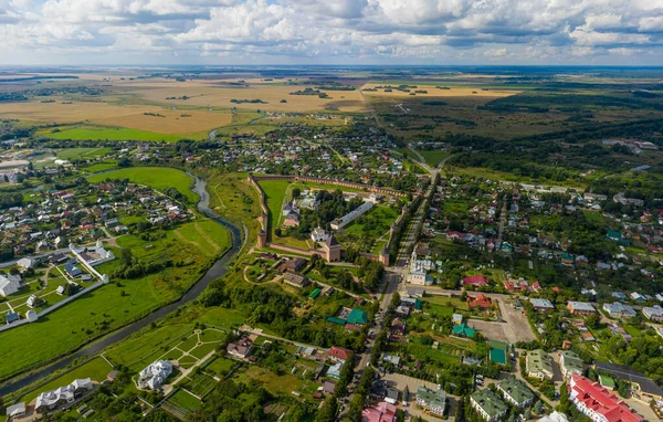 Suzdal Russia Summer City Panorama Aerial View — Stock Photo, Image