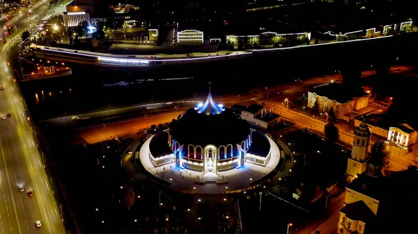 Tula Russie Août 2020 Vue Aérienne Ville Nuit Musée National — Photo