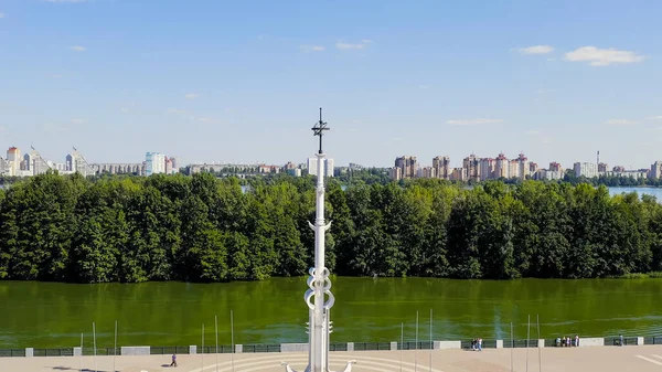 Voronezh Russia Admiralteyskaya Square Voronezh River Embankment Aerial View — Stock Photo, Image