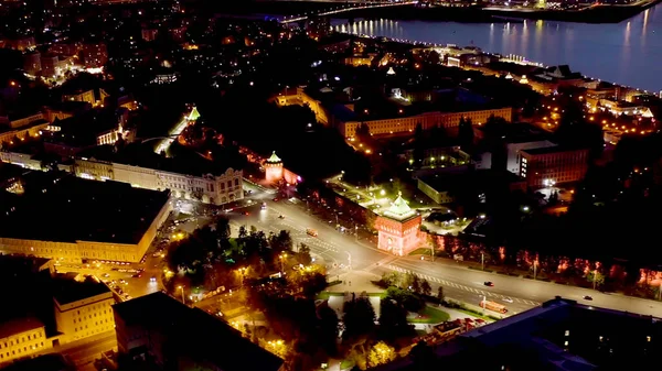 Nizhny Novgorod Rússia Vista Aérea Das Paredes Kremlin Nizhny Novgorod — Fotografia de Stock