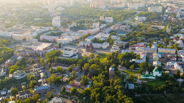 Rusko Vladimire Centrum Města Vzduchu Golden Gate Vladimir Letecký Pohled — Stock fotografie