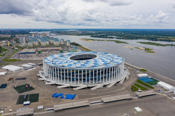 Nischni Nowgorod Russland August 2020 Nischni Nowgorod Stadion Luftaufnahme — Stockfoto