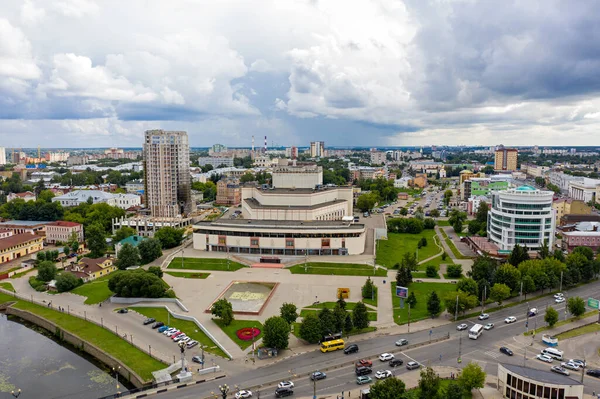 ロシア イヴァノヴォ 2020年8月12日 イヴァノヴォ音楽劇場 空中風景 — ストック写真