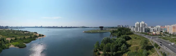 Kazan Rússia Agosto 2020 Vista Aérea Centro Familiar Kazan Palácio — Fotografia de Stock