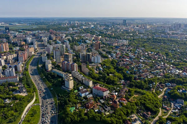 Kazan Rússia Vista Aérea Panorama Kazan — Fotografia de Stock