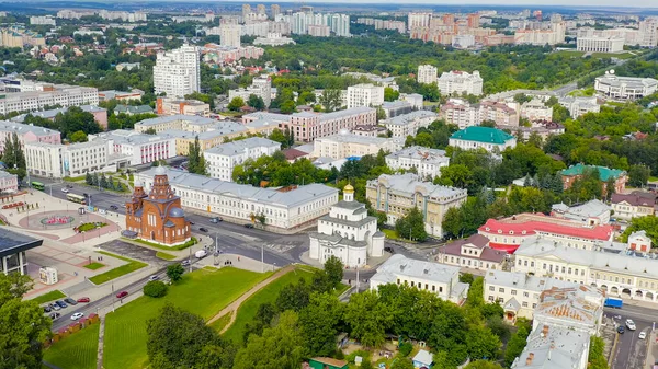 Ρωσία Βλαντιμίρ Αυγούστου 2020 Πτήση Πάνω Από Την Πόλη Ένα — Φωτογραφία Αρχείου