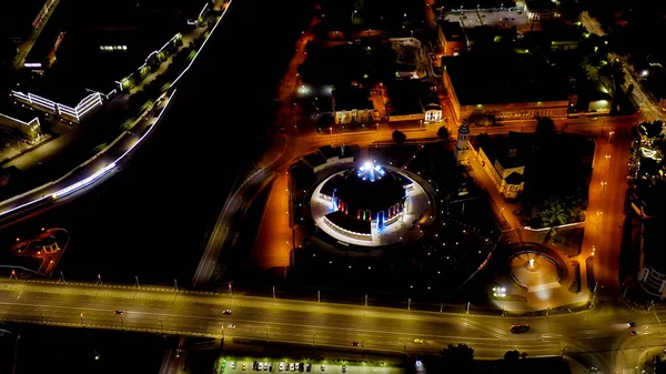 Tula Russia August 2020 Aerial View City Night Tula State — Stock Photo, Image