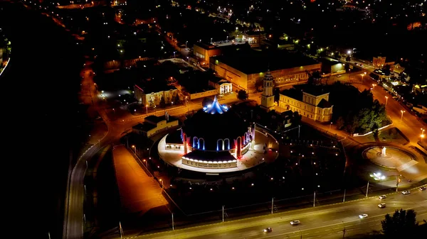 Tula Rusko Srpna 2020 Letecký Pohled Město Noci Státní Muzeum — Stock fotografie