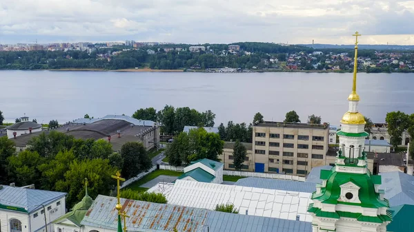 Kostroma Rusia Centro Histórico Ciudad Kostoma Filas Rojas Iglesia Del —  Fotos de Stock